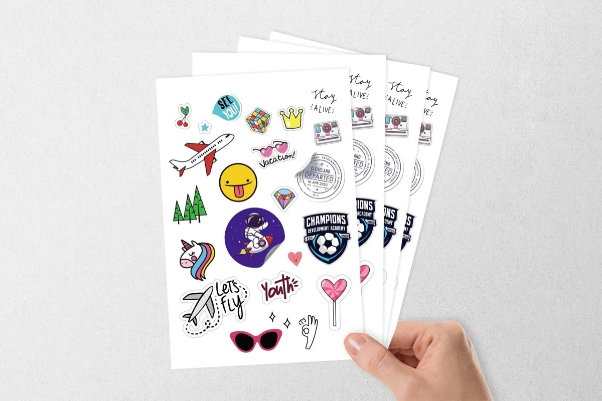 Hojas de stickers personalizados