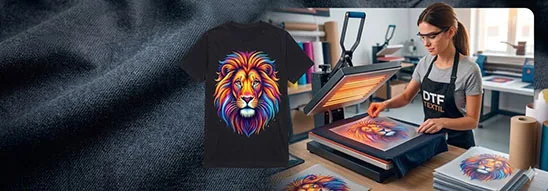 Muestra de impresión DTF Textil